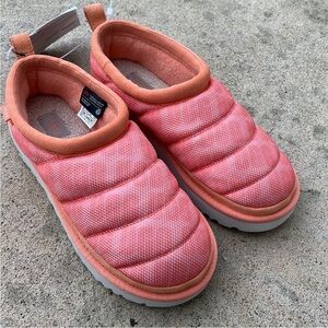 UGG Women's Tasman LTA Peach Orange Puff Slipper Size 9 NWOB